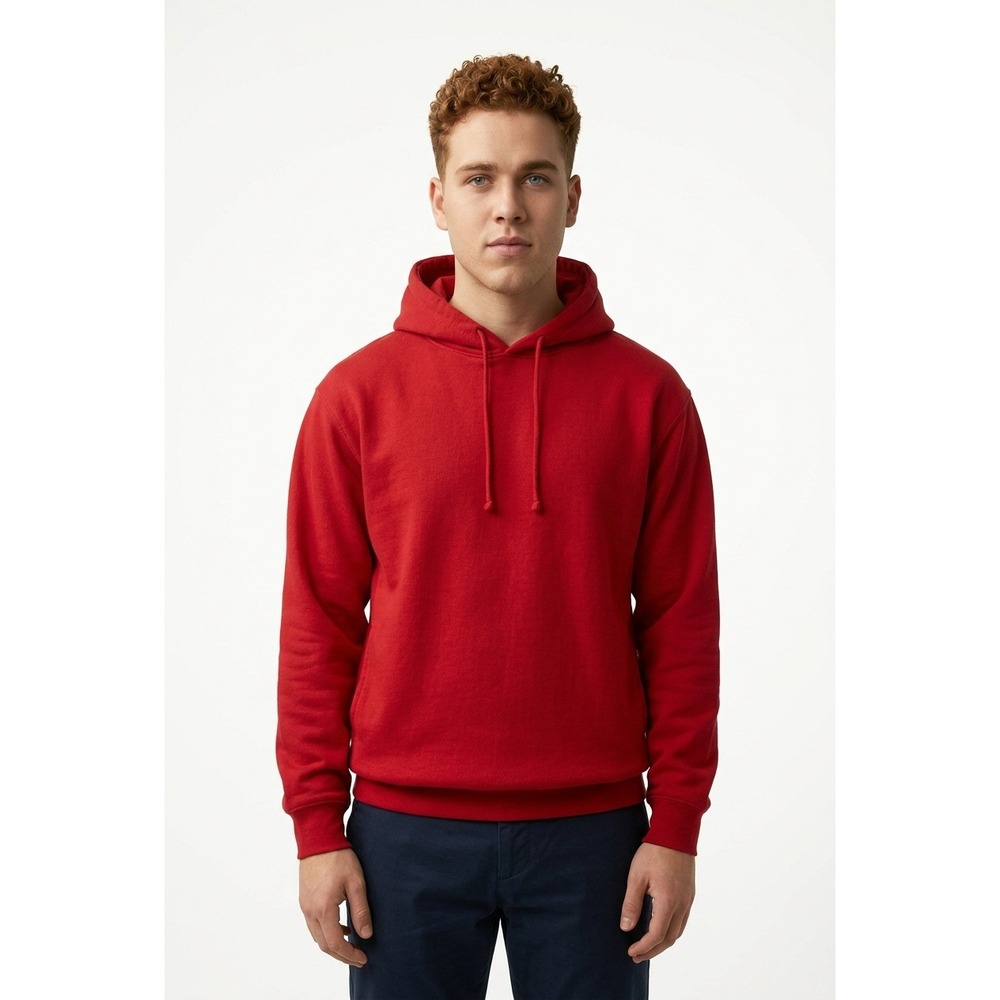 Vintage Galt Sand Red Pullover Hoodie USA Made 100% Cotton